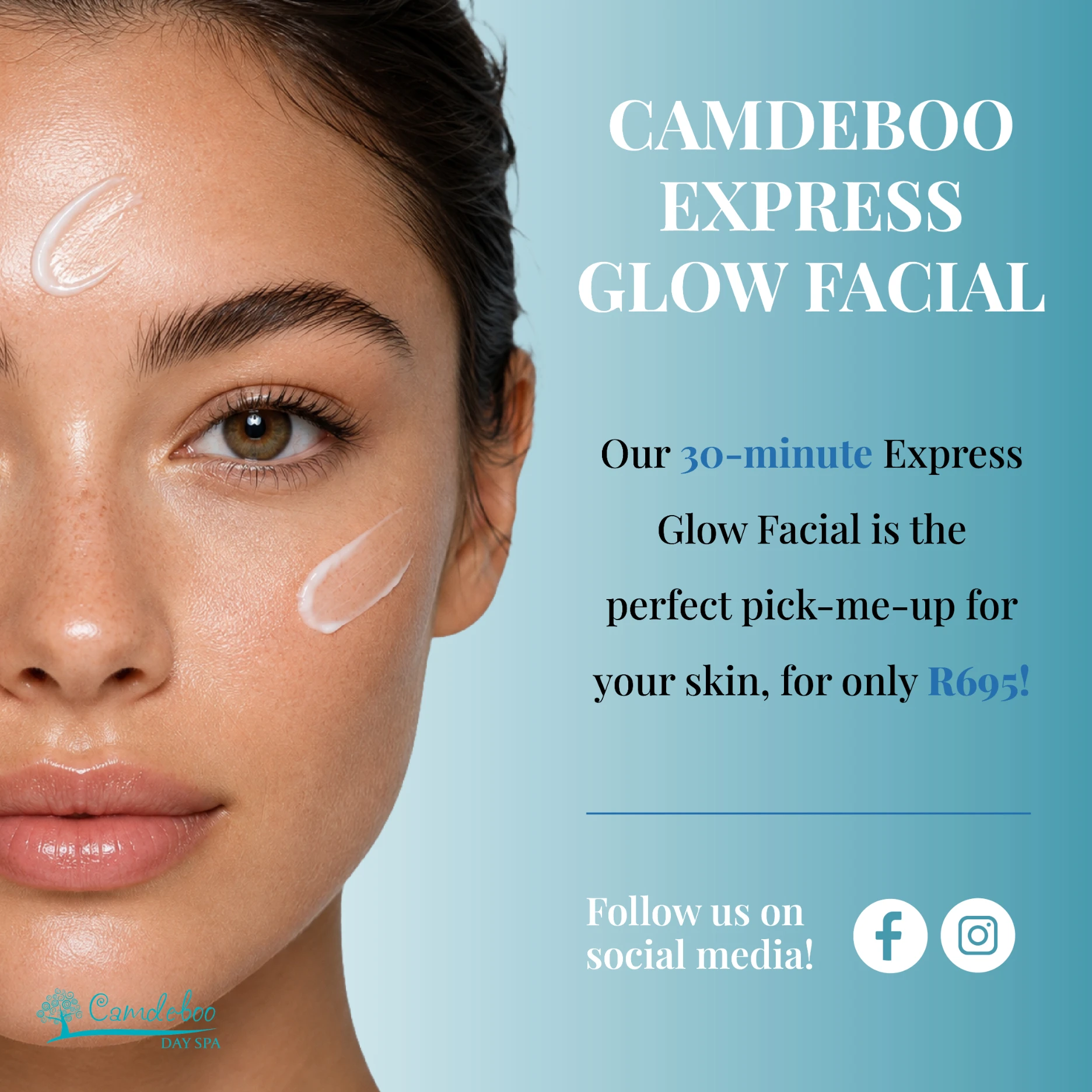 Camdeboo Express Glow Facial — 30 minute express facial for R695